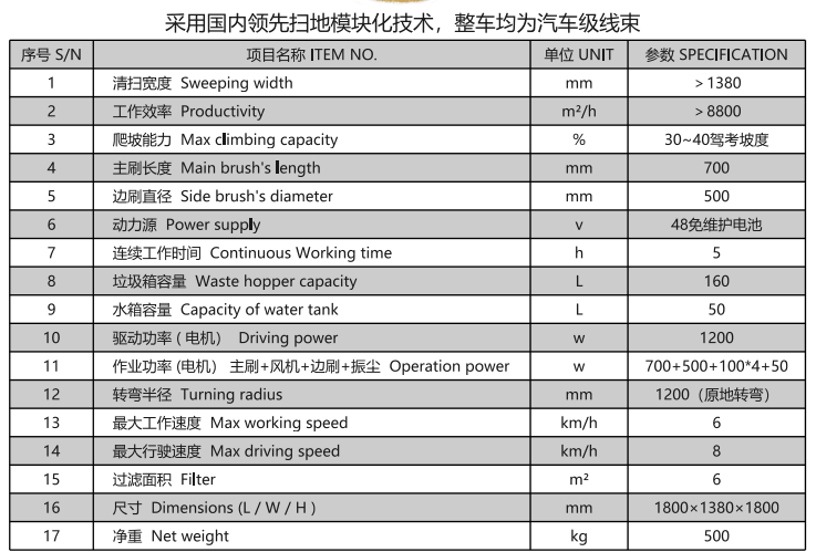 洁路宝驾驶尼玛扫地机1400